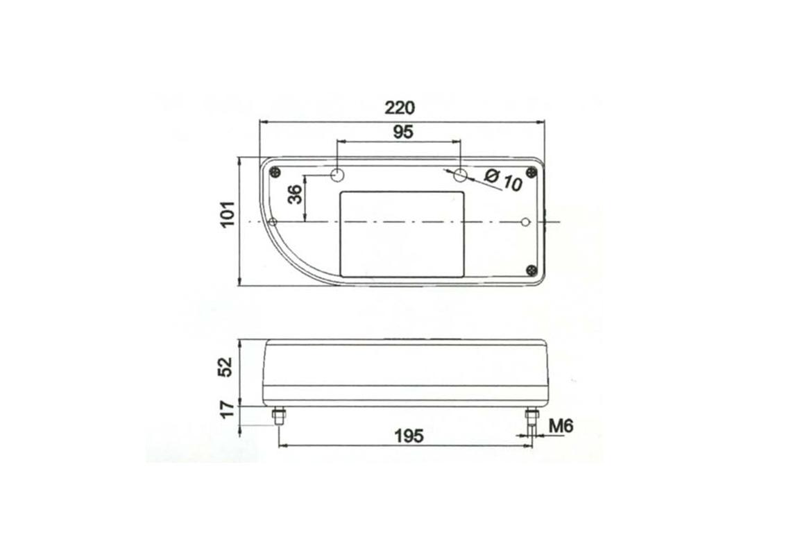 FEU JOKON GAUCHE 6 FONCTIONS SPÉCIAL VÉHICULES HAYON